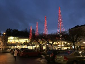 ljusgranar på torget